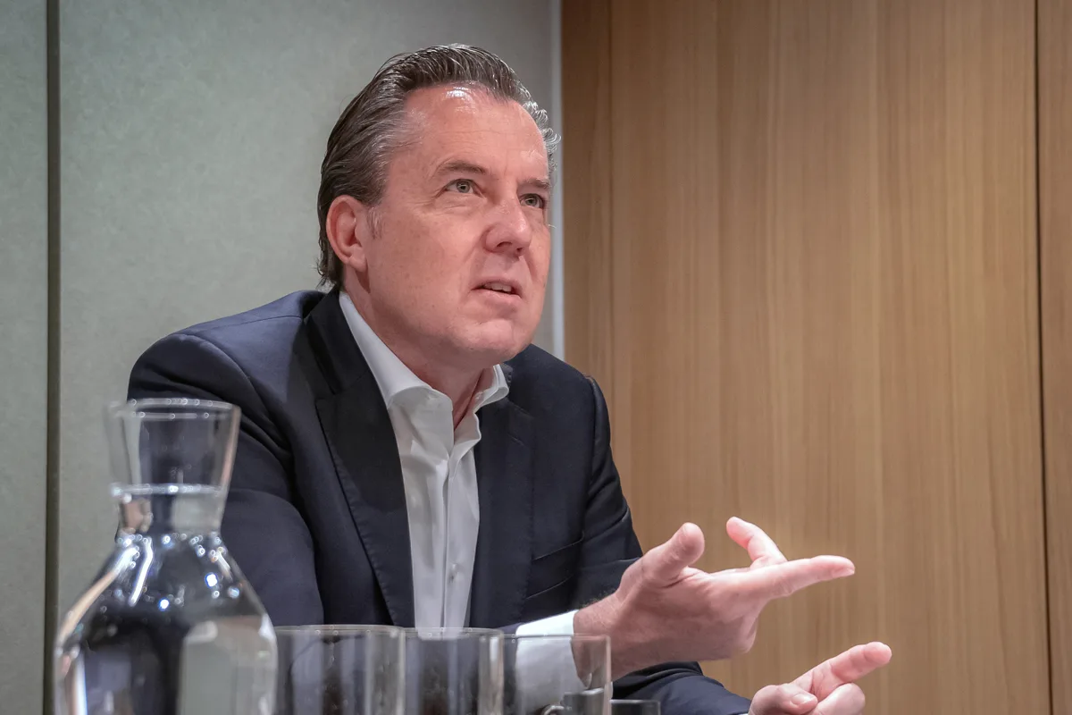 André Wegmann im Gespräch.